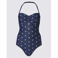 M&S Collection Secret Slimming Spotted Swimsuit