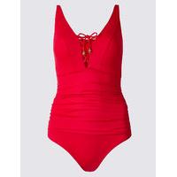 M&S Collection Secret Slimming Lace-up Swimsuit