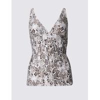 M&S Collection Swimsculpt Animal Print Tankini Top