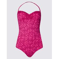 M&S Collection Secret Slimming Tile Print Swimsuit