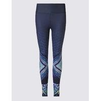 M&S Collection Performance Triangle Print Leggings