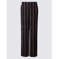 M&S Collection Striped Wide Leg Trousers