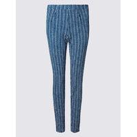 M&S Collection Printed Tapered Leg Trousers