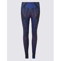 M&S Collection Performance Line Print Leggings