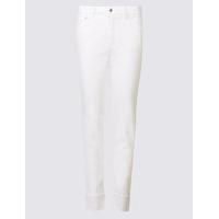 ms collection turn up mid rise slim leg jeans