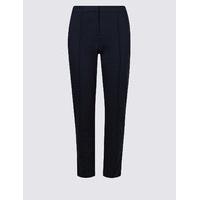 M&S Collection Slim Leg Flat Front Trousers