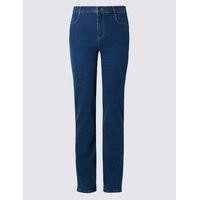 M&S Collection Mid Rise Straight Leg Jeans