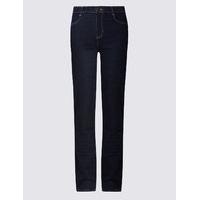 M&S Collection Mid Rise Straight Leg Jeans