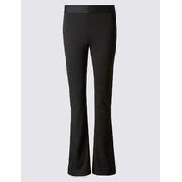 M&S Collection Jersey Standard Slim Boot-Cut Trousers