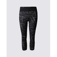 M&S Collection Strobe Print Cropped Leggings