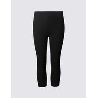 M&S Collection Cotton Rich Cropped Leggings