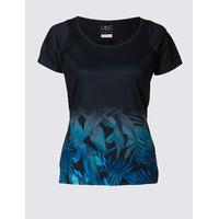 ms collection tropical print short sleeve t shirt