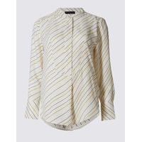 M&S Collection PETITE Printed Long Sleeve Shirt