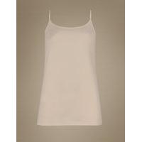 M&S Collection Cotton Rich Strappy Vest