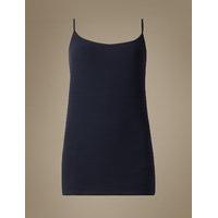 M&S Collection Cotton Rich Strappy Vest