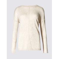 ms collection boxy knit round neck jumper