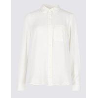 M&S Collection Satin Long Sleeve Shirt