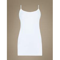 ms collection cotton rich longline strappy vest top