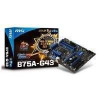 MSI B75A-G43 Motherboard Core i3/i5/i7/Pentium/Celeron LGA1155 Intel B75 ATX Gigabit LAN