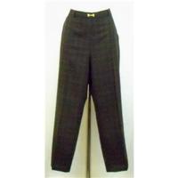 M&S brown check trousers Size 18