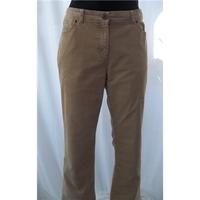 M&S Size 14 Beige Corduroy Trousers