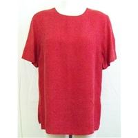 M&S red shell top Size 16