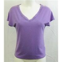 ms lilac knit top size 14