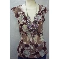 M&S Marks & Spencer - Size: 10 - Multi-coloured - Floral Top