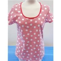 M&S - Size: 8-10 - Red - Cap sleeved Top