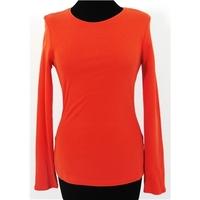 ms size 8 orange long sleeved t shirt