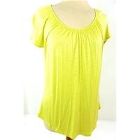M&S Marks & Spencer - Size: 8 - Yellow Cap sleeved T-shirt