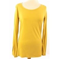 M&S Marks & Spencer - Size: 8 - Mustard Yellow - Cap sleeved T-shirt