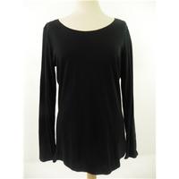 M&S Collection Size 12 Black Long Sleeve T-shirt