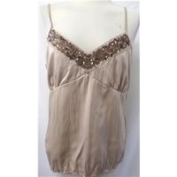 ms marks spencer size 16 brown sleeveless top
