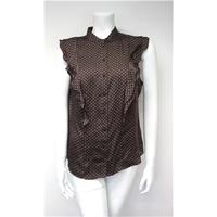 M&S Size 18 Brown Spotted Blouse M&S Marks & Spencer - Size: 18 - Brown - Blouse