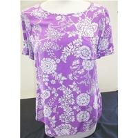 ms size 12 purple short sleeved top