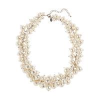 ms collection pearl effect cluster necklace