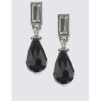 M&S Collection Multi-Faceted Tear Drop Earrings