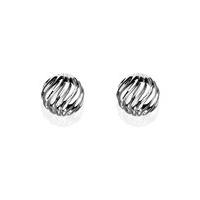 M&S Collection Silver Plated Wave Stud Earrings