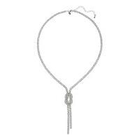 M&S Collection Trapped Diamanté Knot Necklace