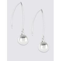 M&S Collection Silver Plated Floating Ball Drop Earrings