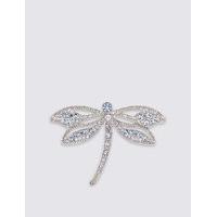 M&S Collection Diamanté Dragonfly Brooch