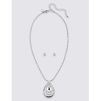 M&S Collection Reflection Necklace & Earrings Set MADE WITH SWAROVSKI ELEMENTS