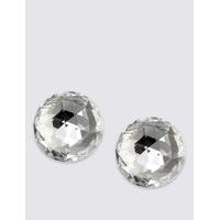 ms collection disco dome stud earrings made with swarovski elements