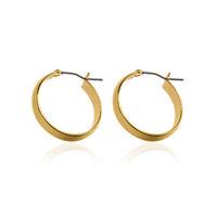 M&S Collection Gold Plated Simple Hoop Earrings