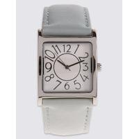 M&S Collection Large Square Face Strap Watch