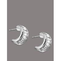 M&S Collection Baguette Hoop Earrings MADE WITH SWAROVSKI ELEMENTS