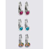 ms collection assorted diamant earrings set