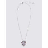 ms collection heart swirl pendant necklace