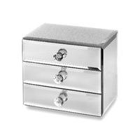 M&S Collection Glitter Diamanté 3 Drawer Jewellery Box